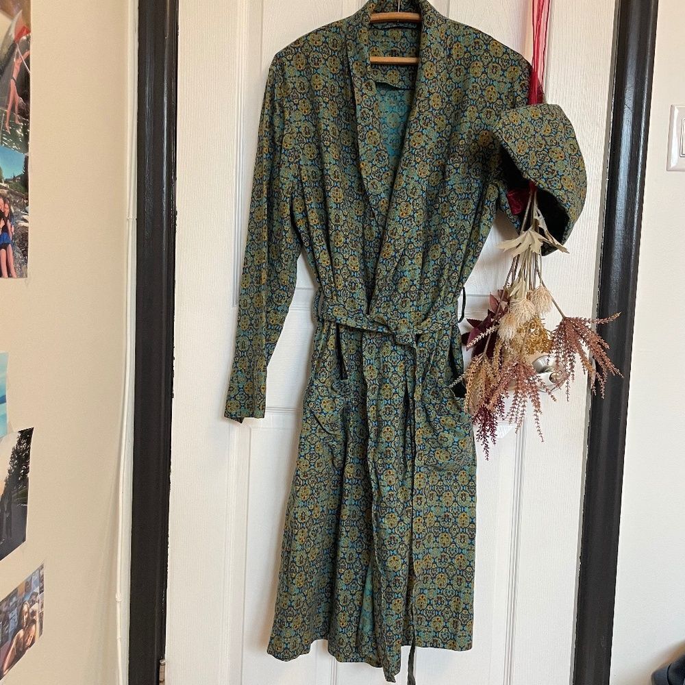 Floral Patterned Women's Robe